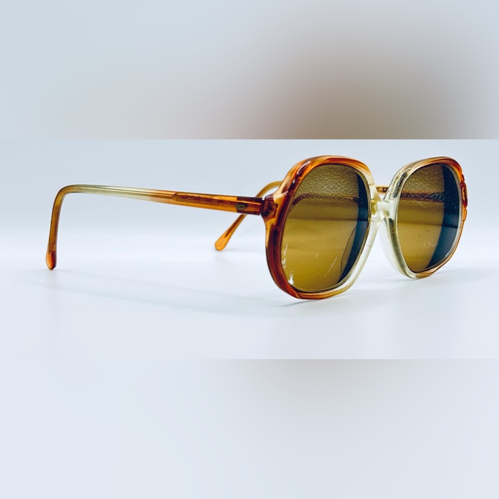 Vintage Atlas 702 Brown Oval Sunglasses Frames Only
